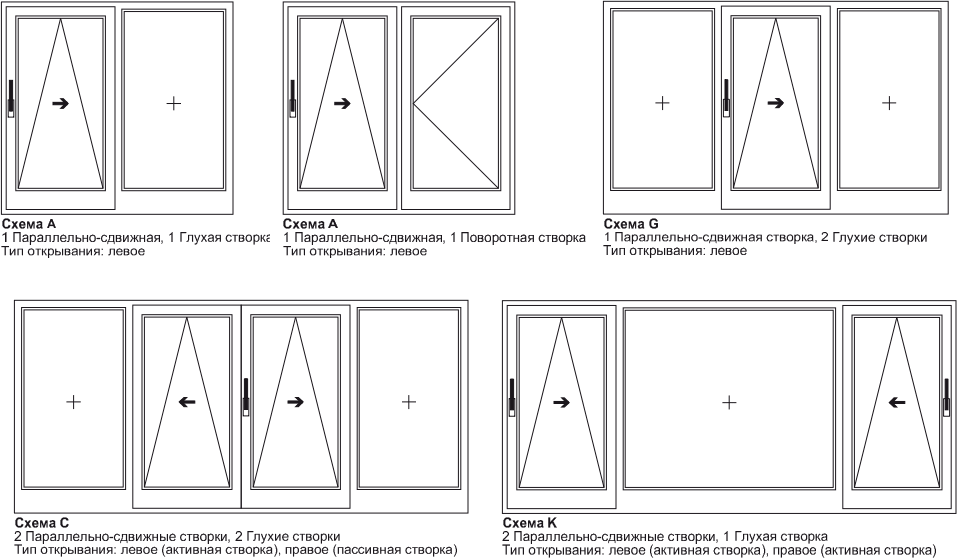 Схемы расположения наклонной системы